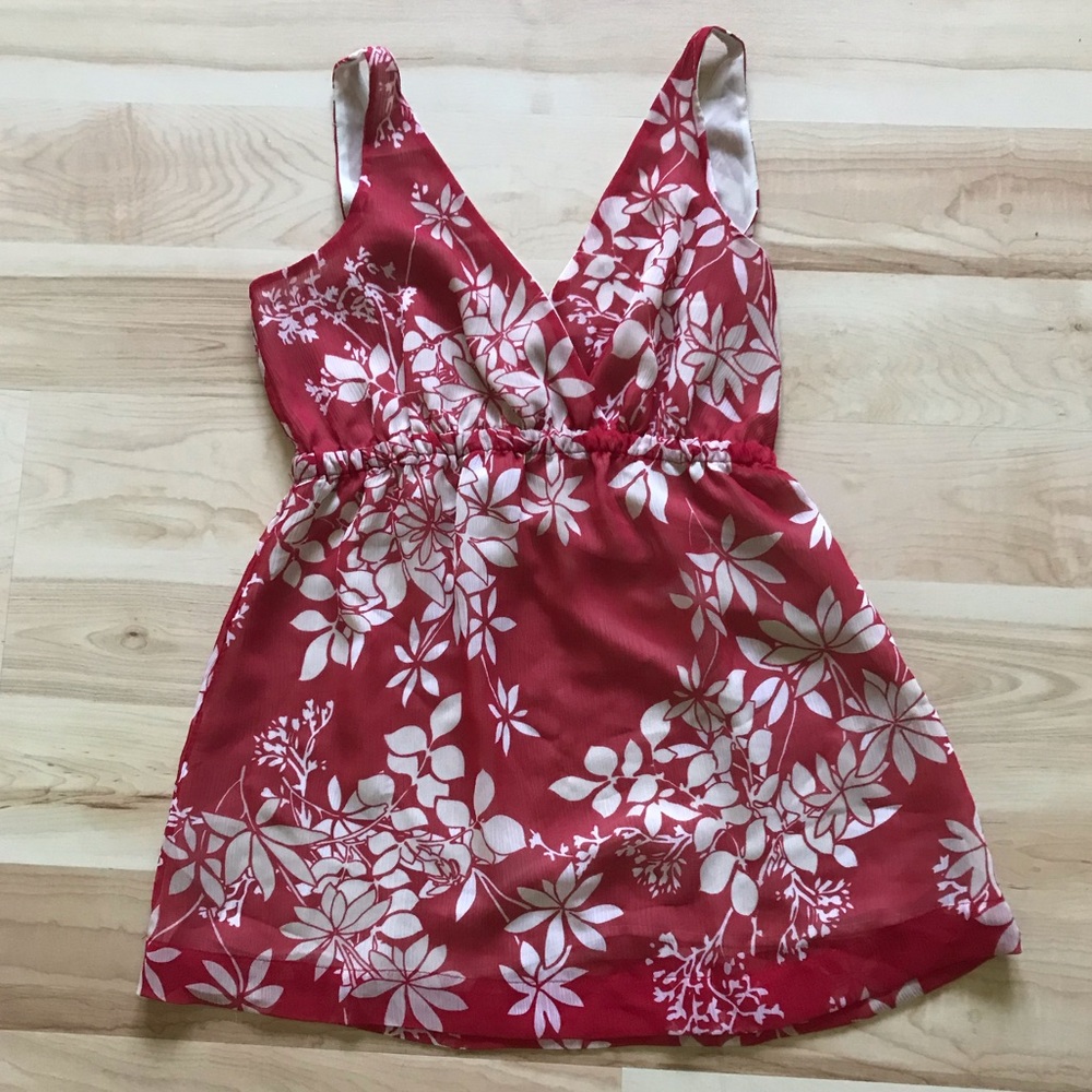 Floral flowy babydoll tank